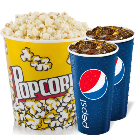 Couples Combo – 2 Medium Drinks, 1 Large Popcorn – Fox 5 Theatre