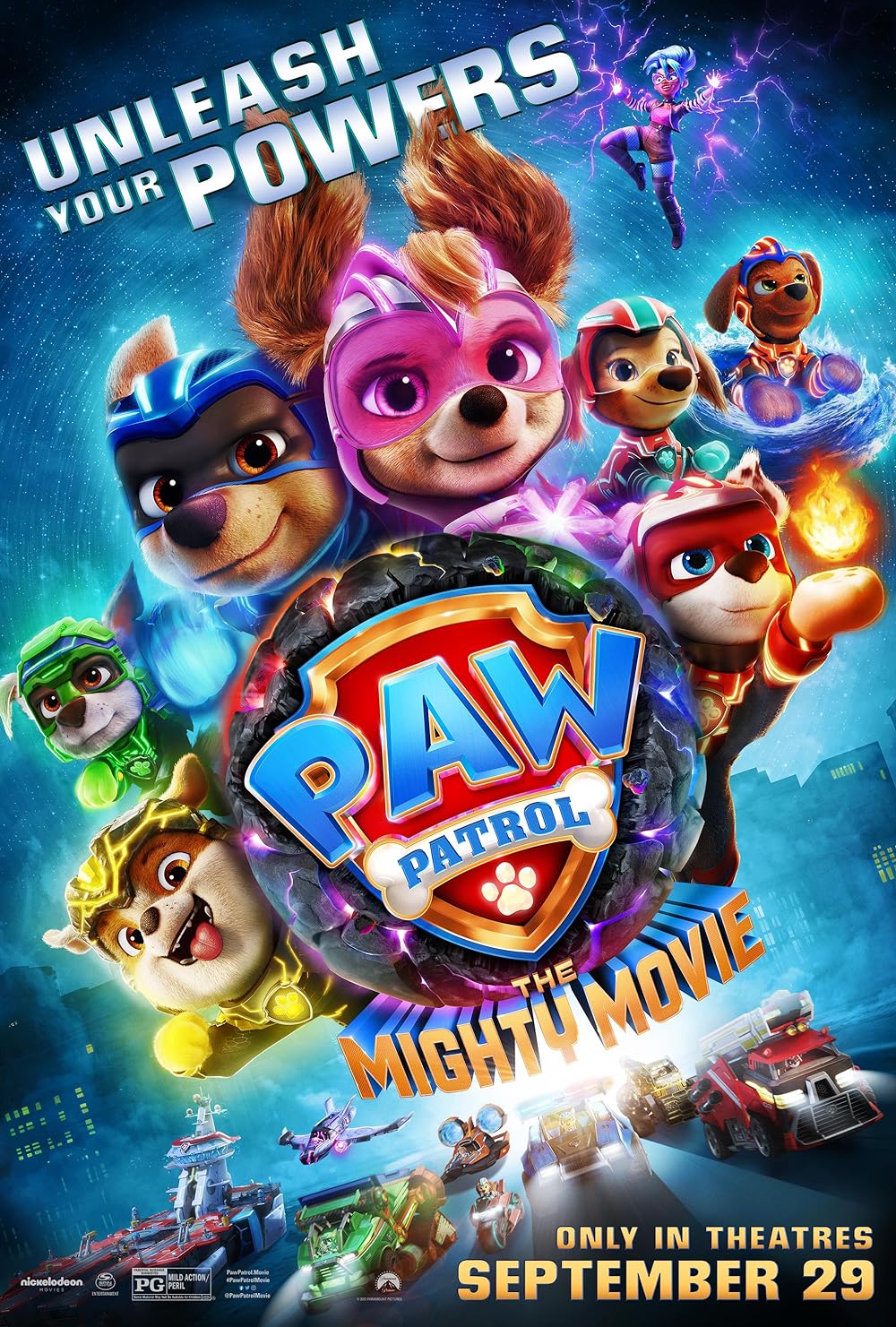 Movie Poster: PAW Patrol: The Mighty Movie